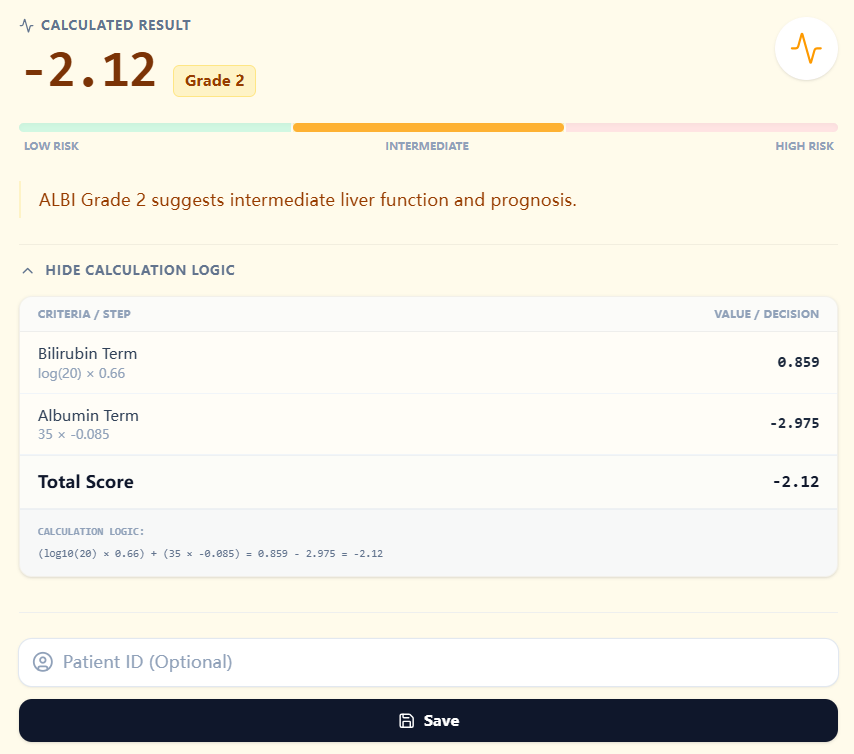 Figure 4. Example output