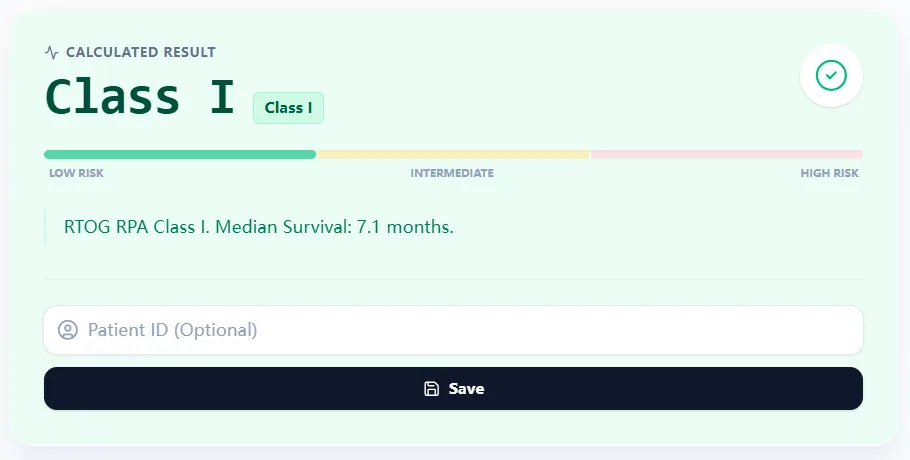Calculator Result Card