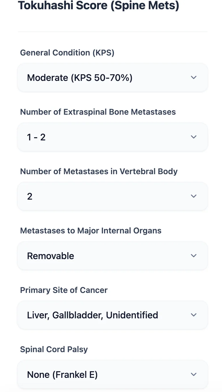 Calculator Input Form