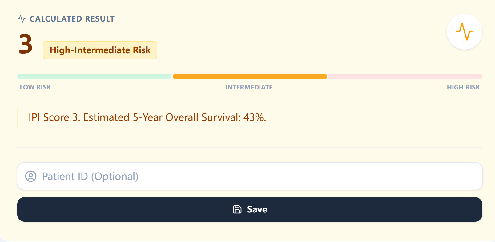Example IPI calculation output